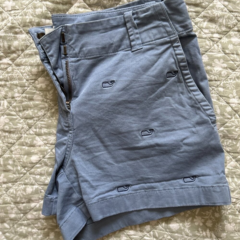 Vineyard Vines Women's Size 2 Blue Whale Print Embroidered Shorts